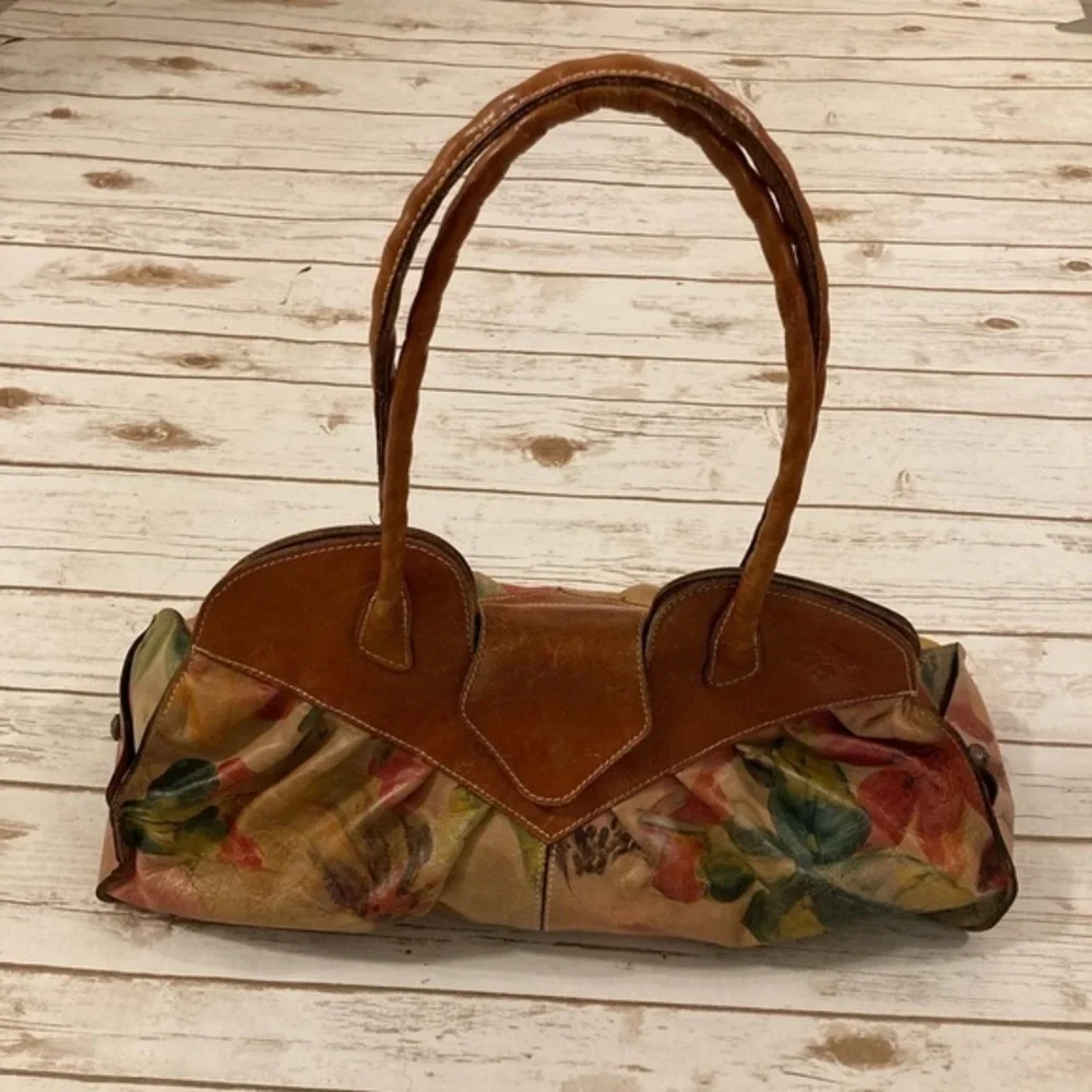 PATRICIA NASH Heritage MULTI FLORAL Print LIONE SHOULDER SATCHEL